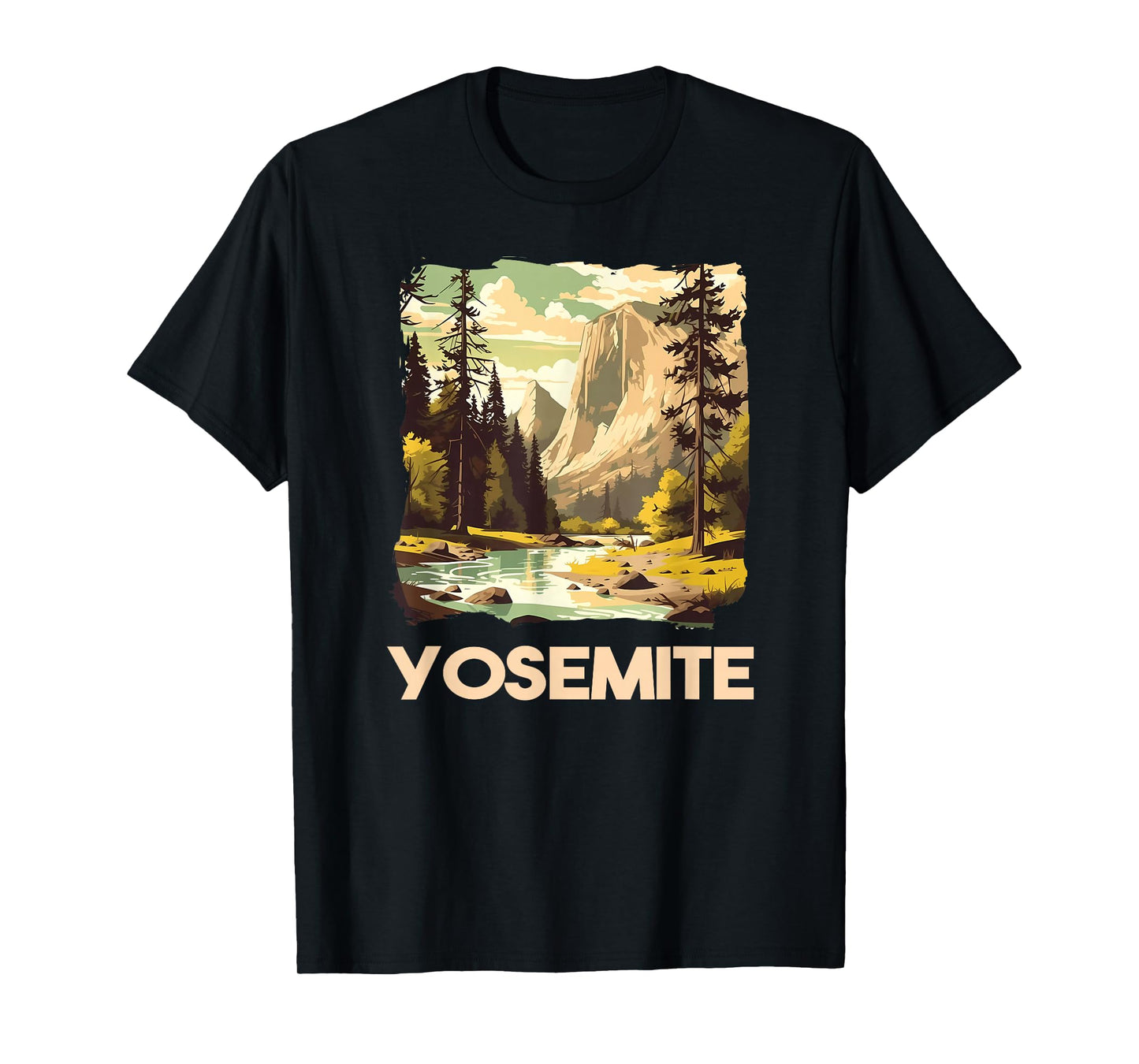 Vintage Yosemite National Park Nature Lover Adventure T-Shirt