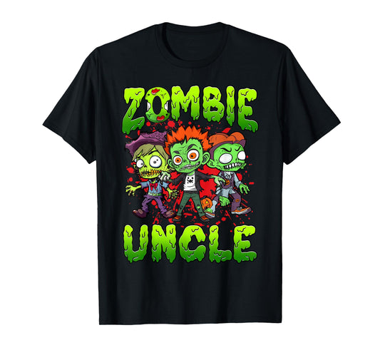 Zombie Uncle Halloween Costume Family Matching T-Shirt