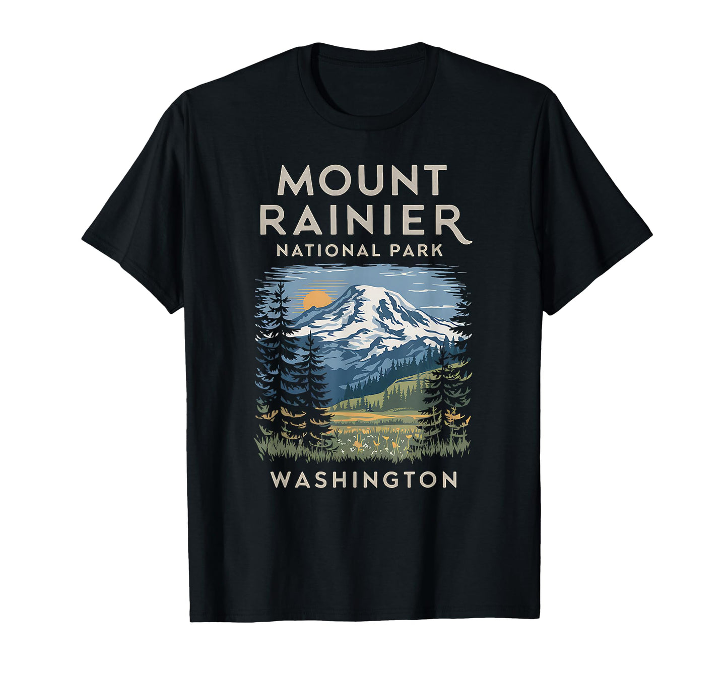 Stunning Mount Rainier National Park Scenic T-Shirt