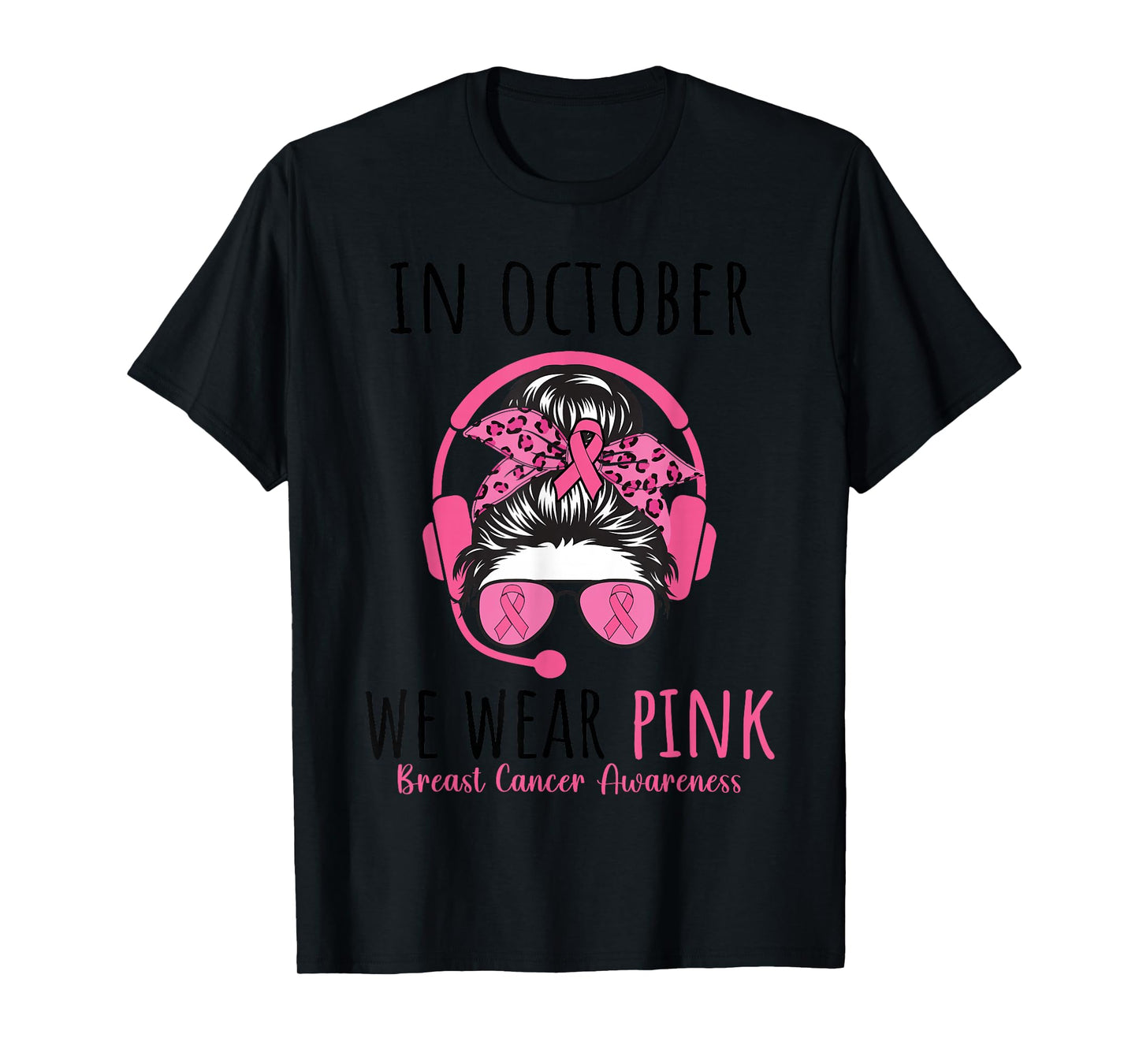Dispatcher Breast Cancer Awareness Pink Ribbon Women T-Shirt