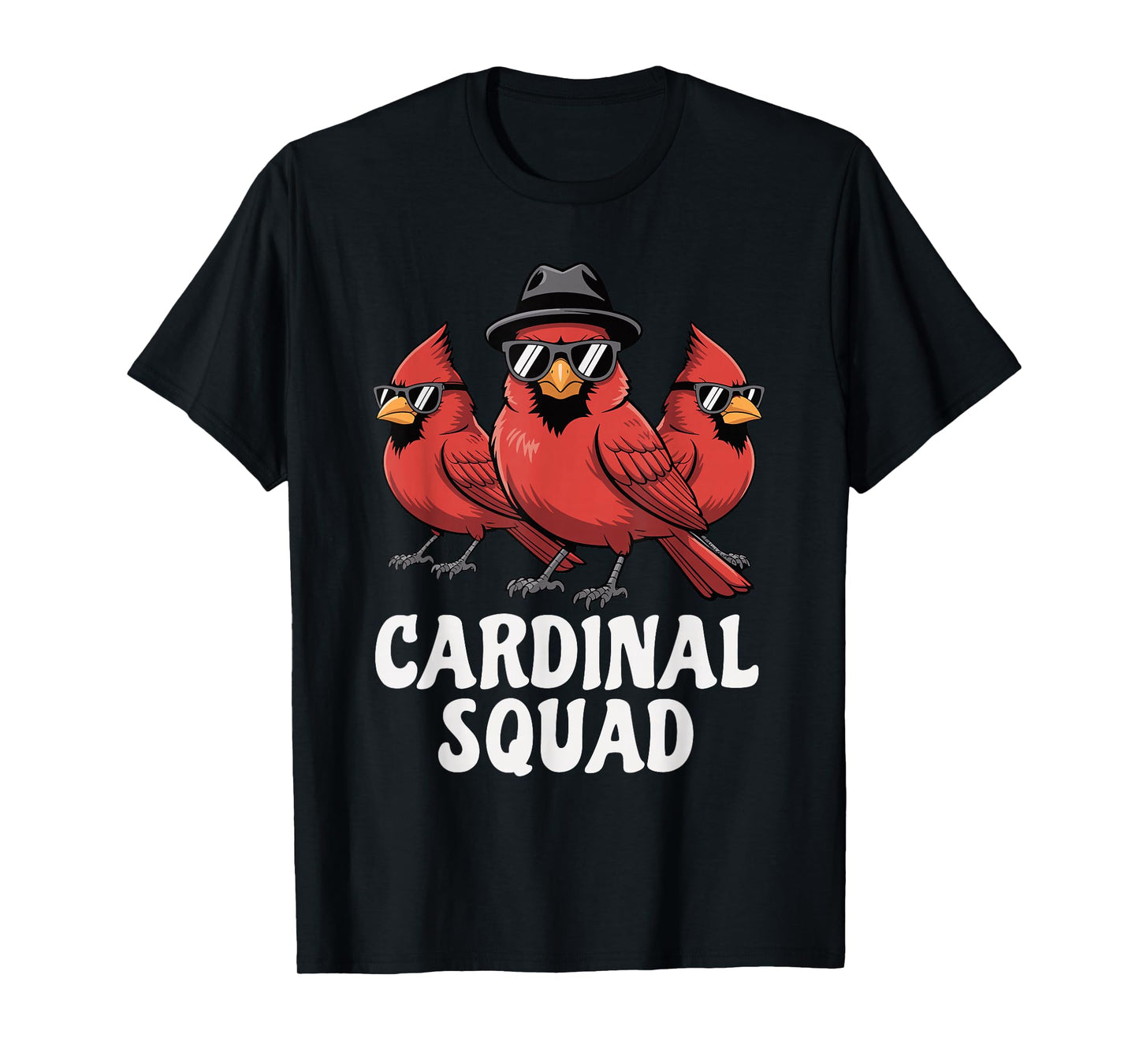 Northern Cardinal Red Bird Watching Lover Funny Squad Kids T-Shirt