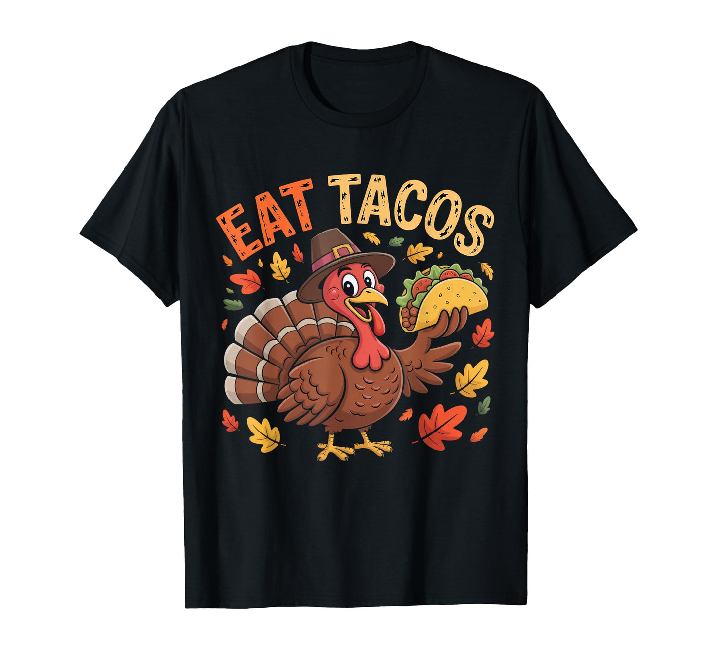 Thanksgiving Taco Turkey Party Design T-Shirt
