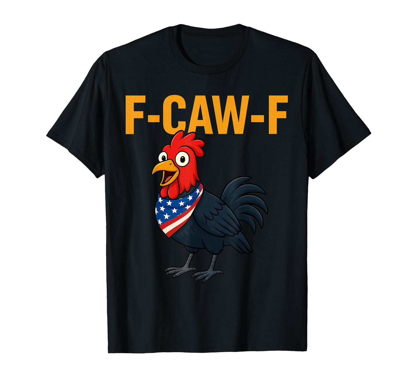 Funny F-CW-F Crow Body Chicken Head T-Shirt