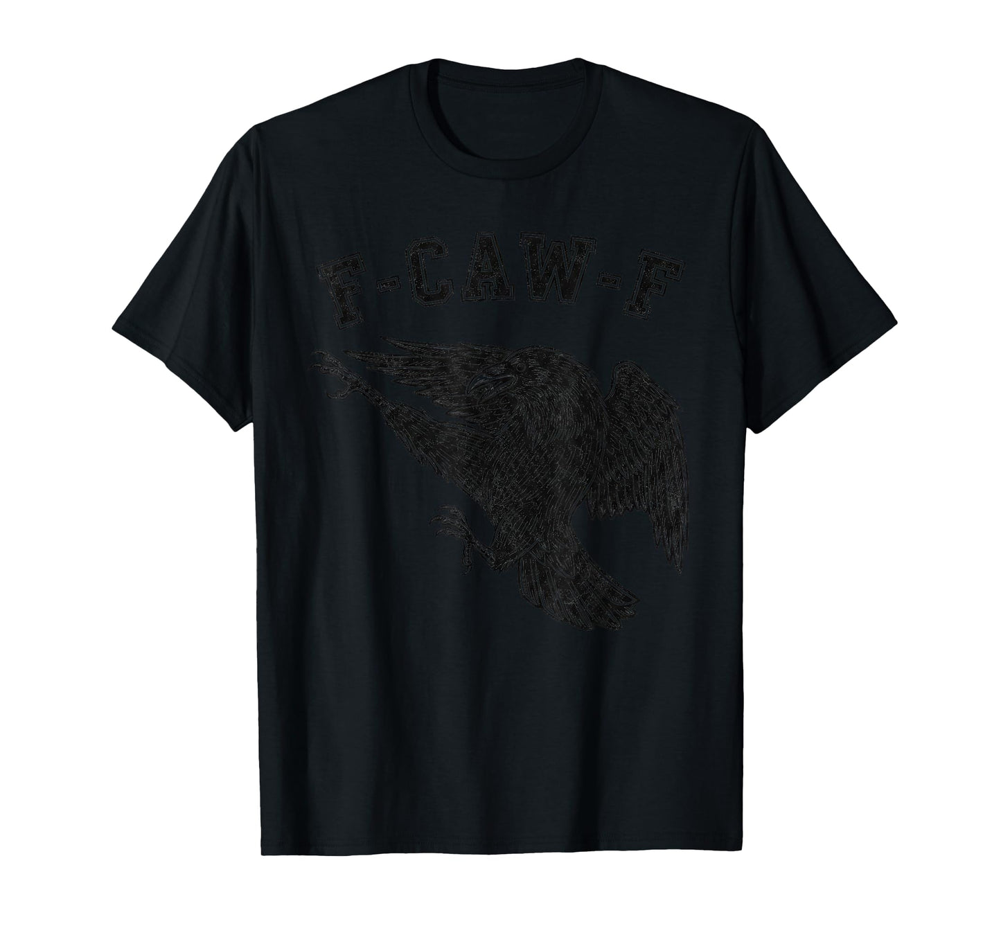 F-CAW-F Gothic Raven Karate Kick fcawf Crow Meme for Fighter T-Shirt