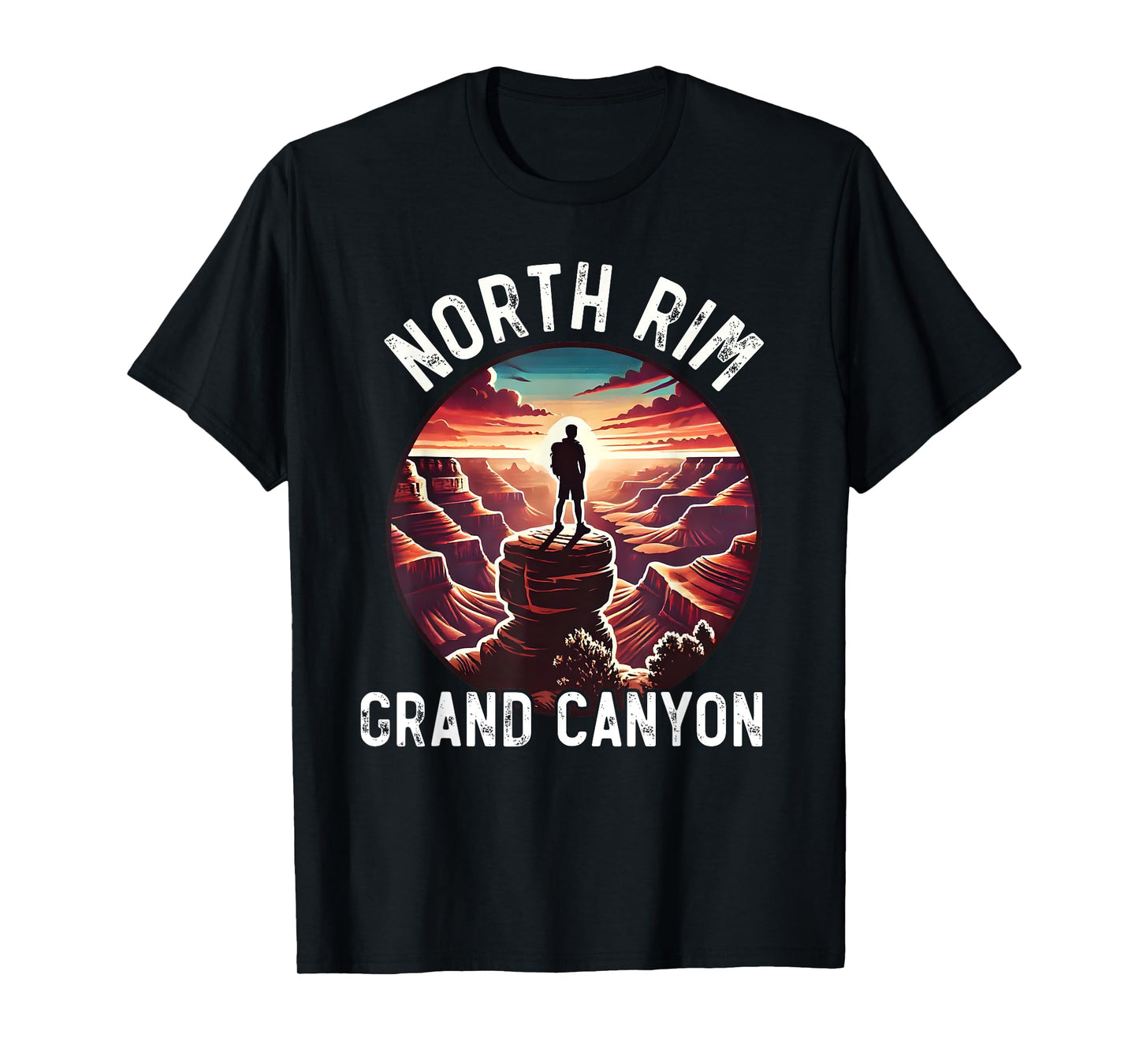 North Rim Grand Canyon I Hiked The Grand Canyon Outdoor Fun T-Shirt