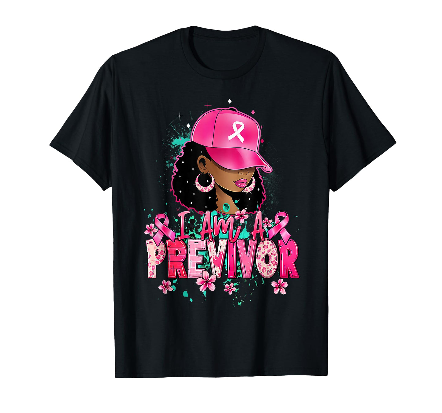 Strong Woman Previvor Pink Support Gift T-Shirt