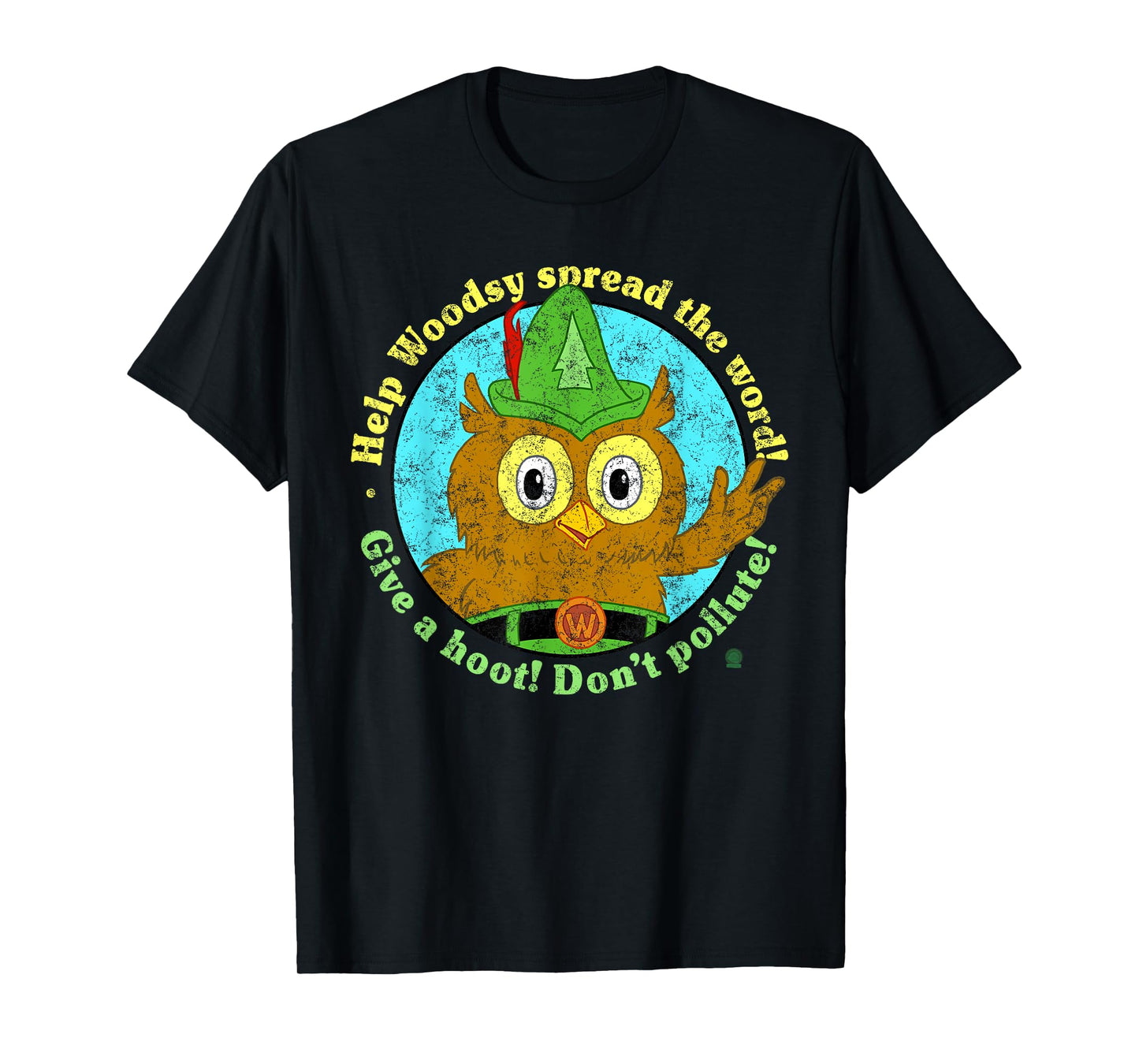Woodsy Owl Give a Hoot Don't Pollute Distressed T-Shirt