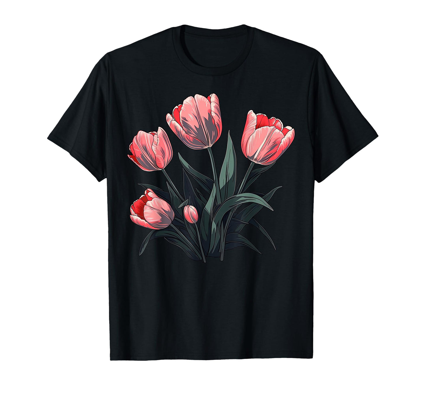 Vintage Tulip Flower on Tulip T-Shirt