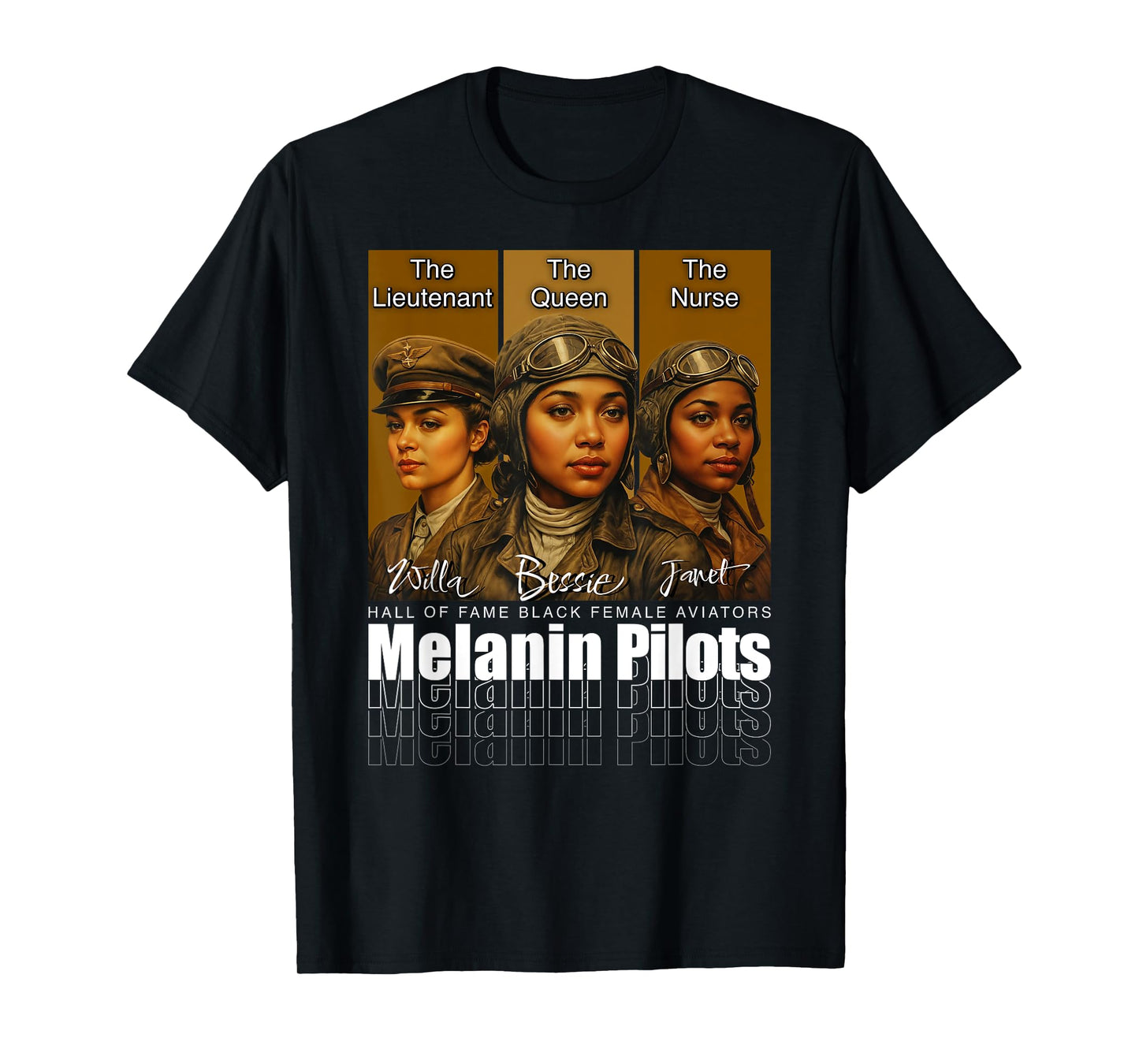 Bessie Coleman Inspired Pilot History T-Shirt