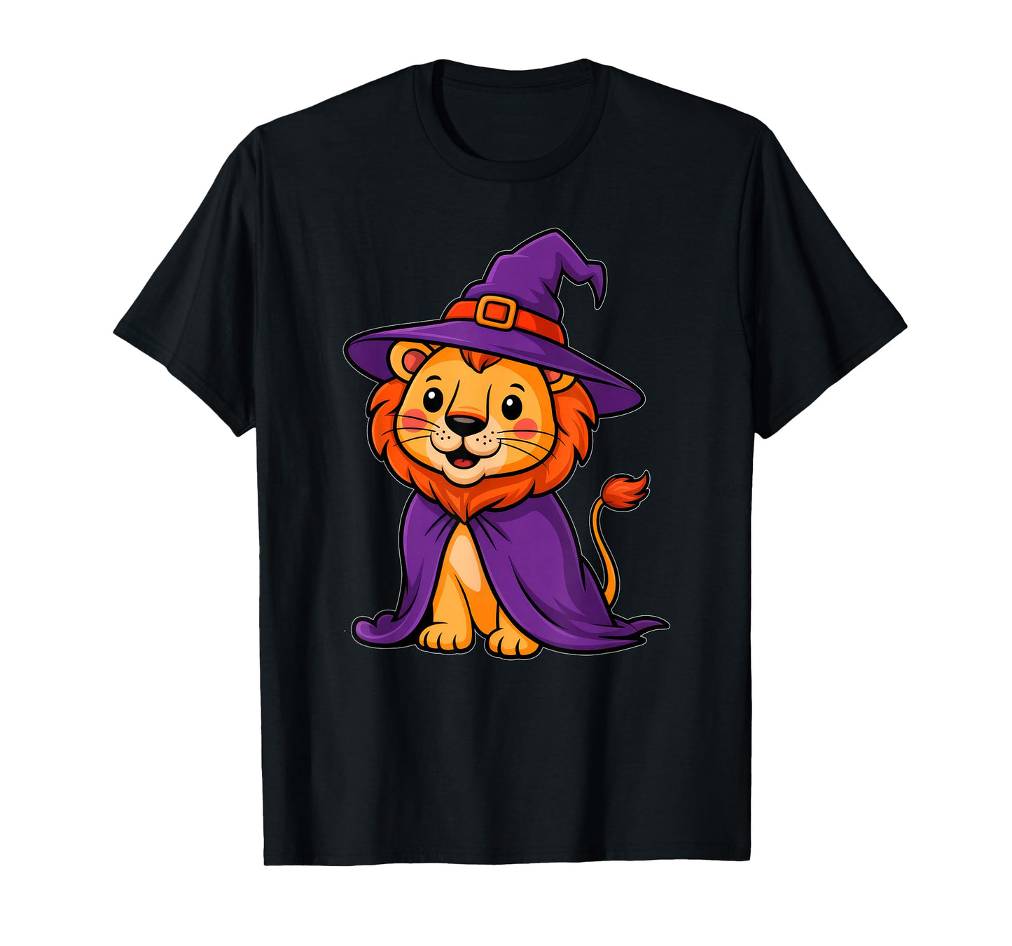 Halloween Lion Witch Hat Costume Boys Girls Kids Toddler T-Shirt