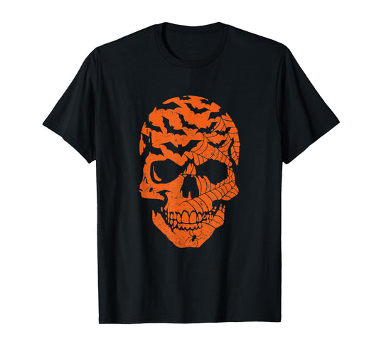 Cool Skull Skeleton Halloween Costume Idea Men Women Kids T-Shirt