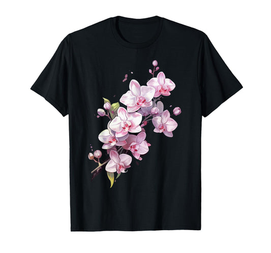 Beautiful Orchid Flower on floral Orchid T-Shirt