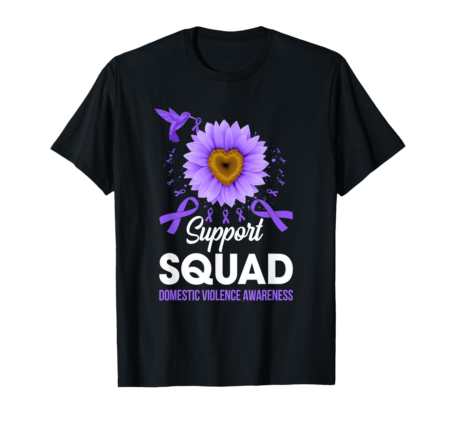 Support Squad Domestic Violence Awareness Sunflower T-Shirt