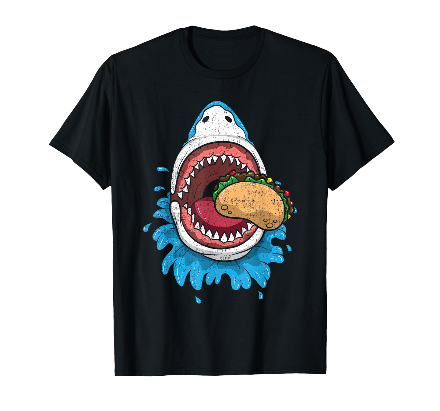 Halloween Shark Eating Taco Shirt Mexican Costume Boys Food T-Shirt