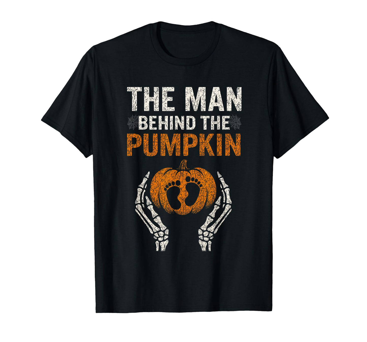 Pregnancy Announcement Dad Pumpkin Halloween Costume Funny T-Shirt