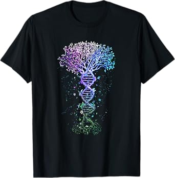 DNA Tree Life Earth Genetics Biologist Science Gift T-Shirt
