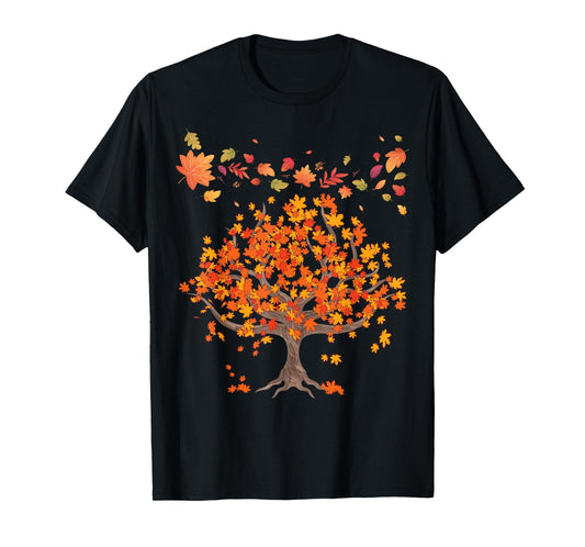 Autumn Lovers Colourful Leaves Natural Autumn T-Shirt