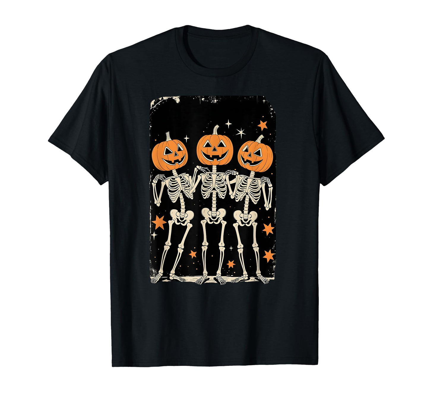 Halloween Skeleton Pumpkin T-Shirt