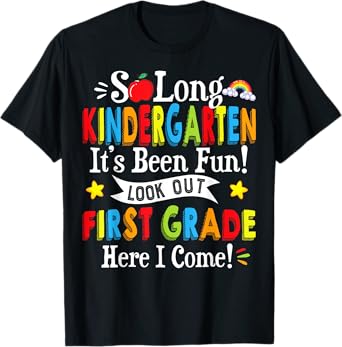 Look Out 1st Grade Here I Come Back To School Funny Kids T-Shirt