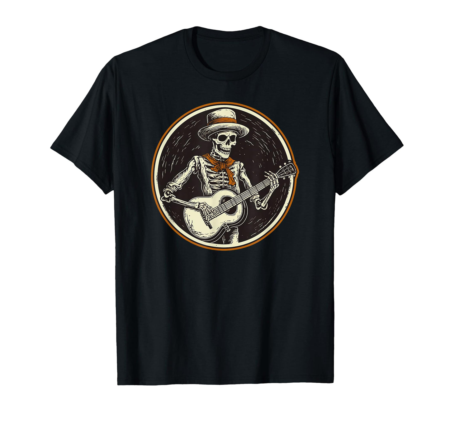 skeleton playing banjo Funny Bluegrass Style T-Shirt
