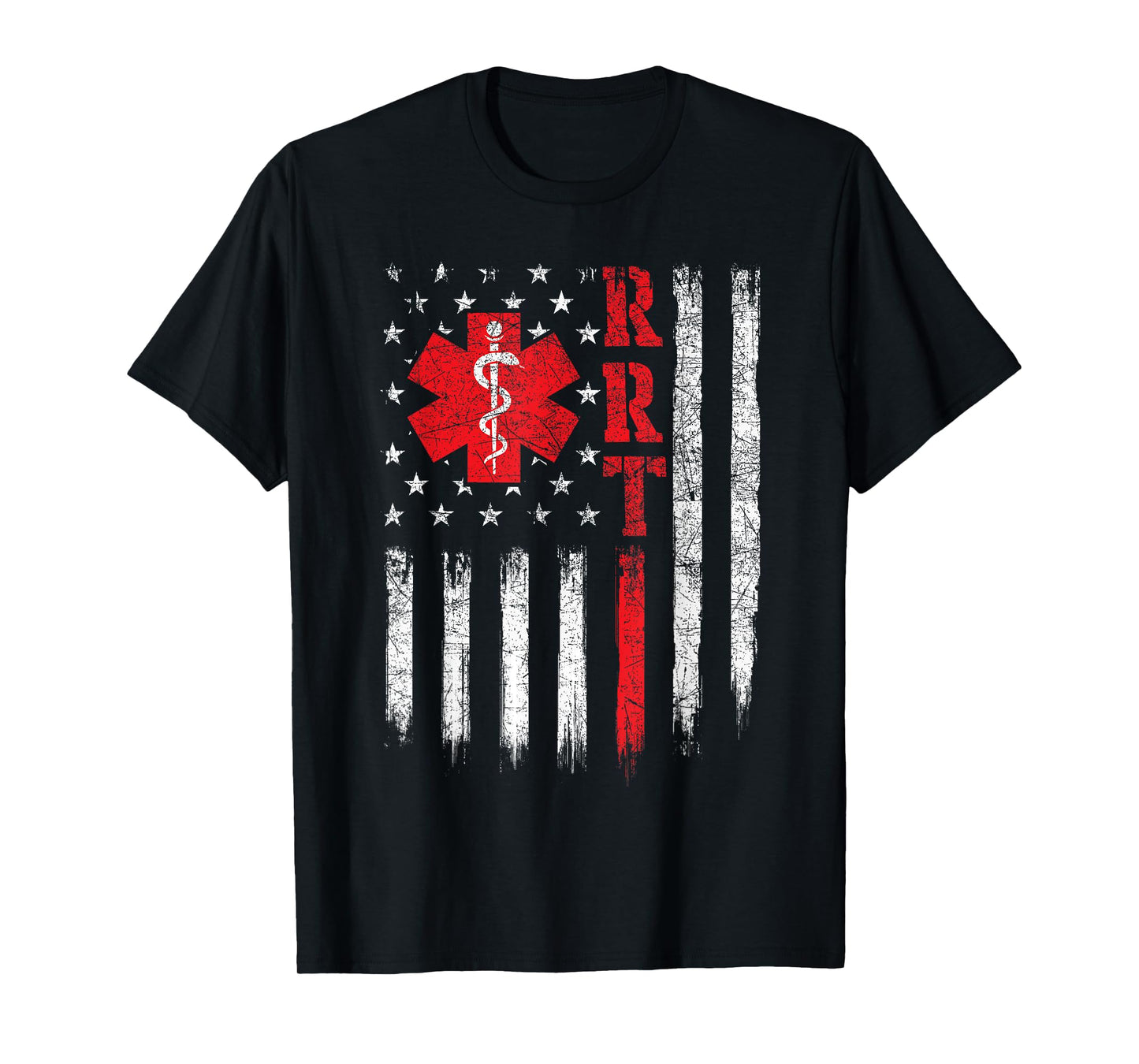 USA American Flag Respiratory Therapist Therapy T-Shirt