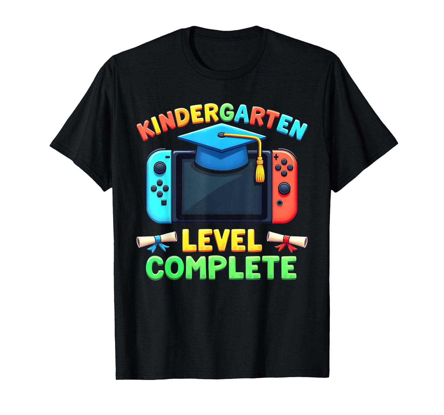 Kindergarten Level Complete Graduation Class 2025 Gamer Boys T-Shirt