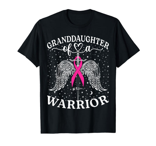 Granddaughter Of A Warrior Breast Cancer Awareness Support T-Shirt