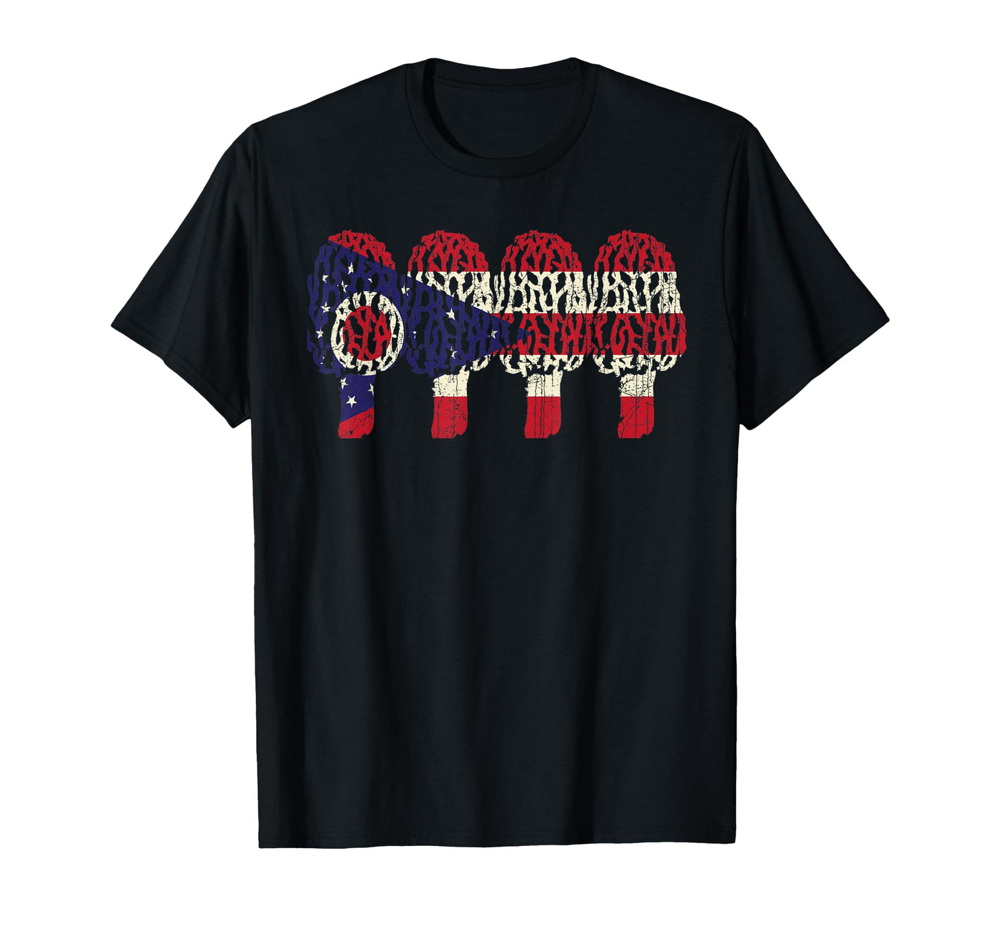 Morel Mushroom & OHIO flag vintage hunter t-shirt