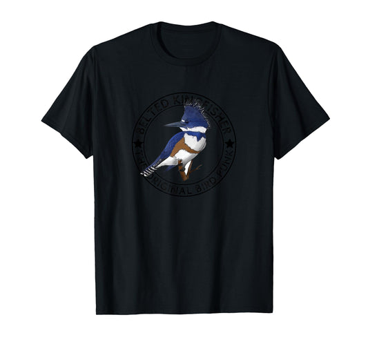 Belted Kingfisher The Original Bird Punk T-Shirt