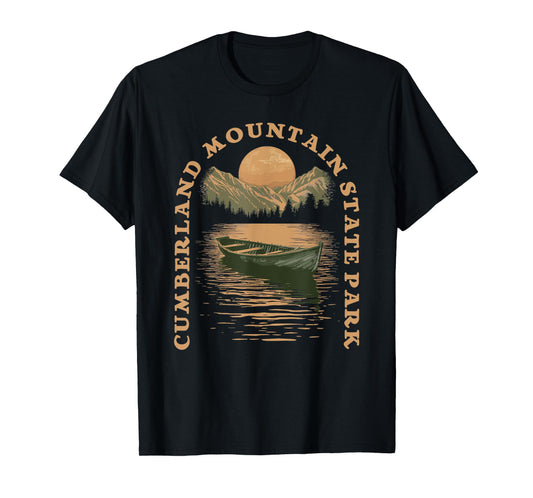 Cumberland Mountain State Park Boat Lake Retro Vintage T-Shirt