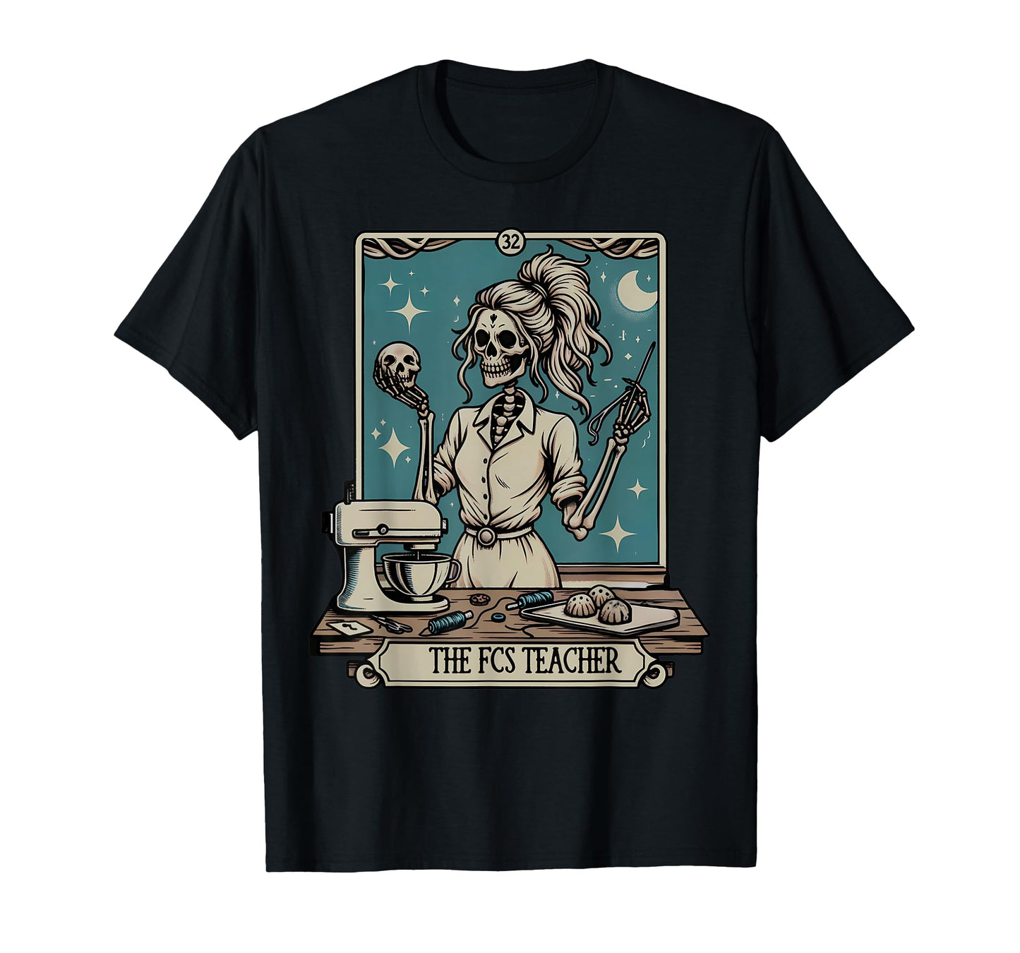 FCS Teacher Skeleton Halloween Family and Consumer Science T-Shirt