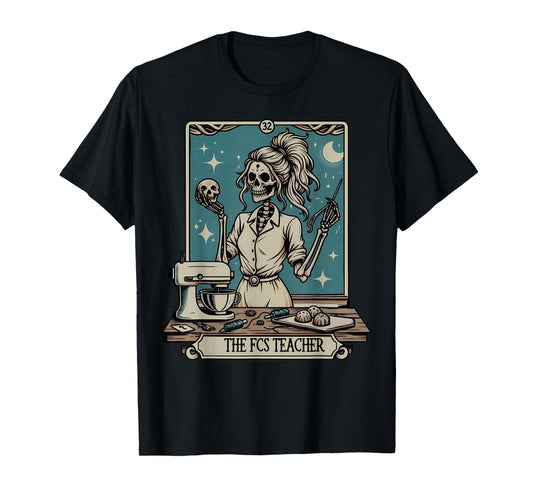 FCS Teacher Skeleton Halloween Family and Consumer Science T-Shirt