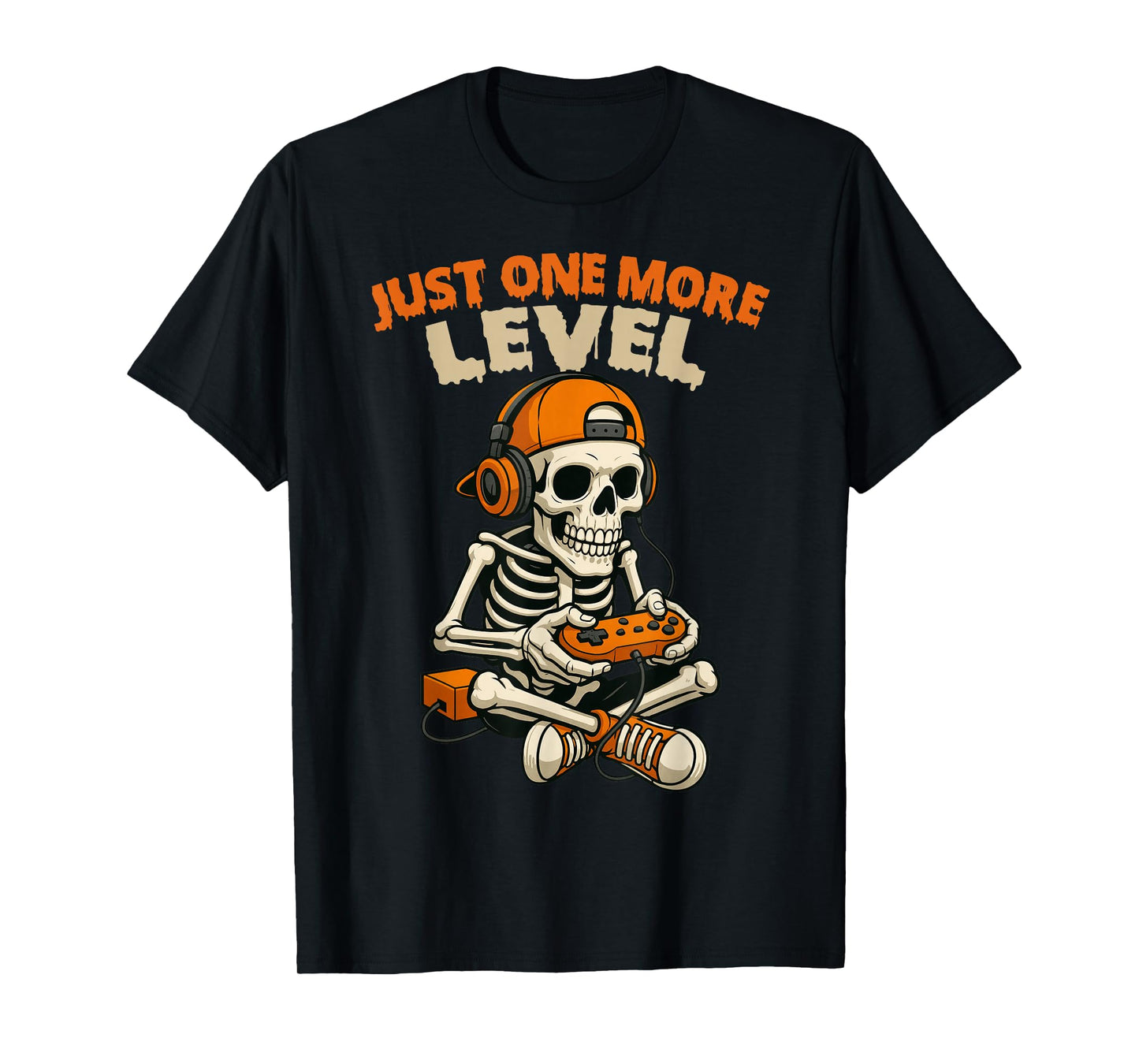 Funny Video Game Halloween Skeleton Gamer Costume Men Boys T-Shirt