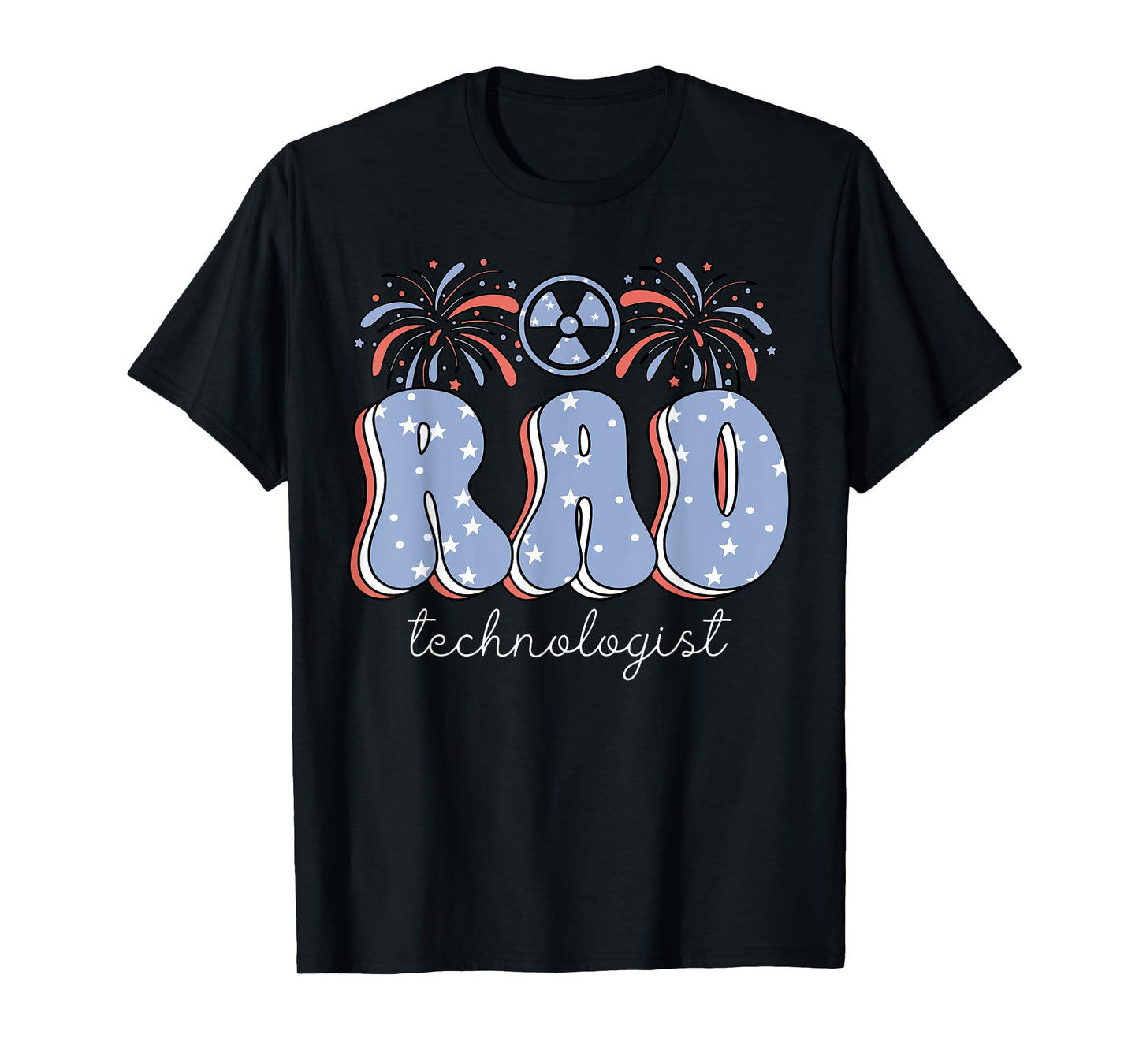 Retro Rad Technologist 4th Of July Xray Radiology Department T-Shirt