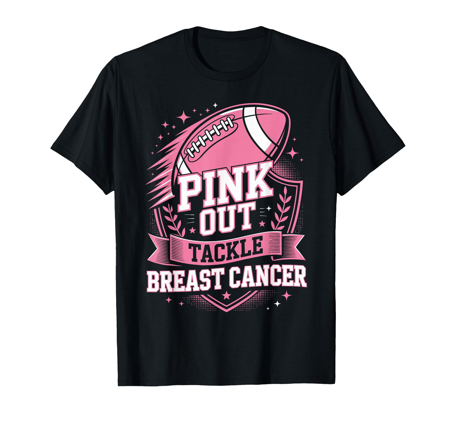 Tackle Breast Cancer Awareness Support Fight Cancer Together T-Shirt