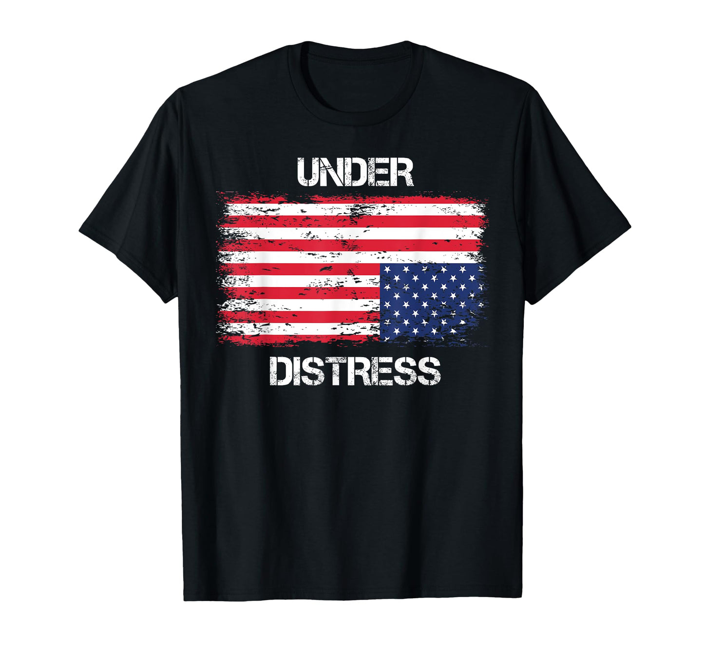 UNDER DISTRESS Upside down US Flag T-Shirt