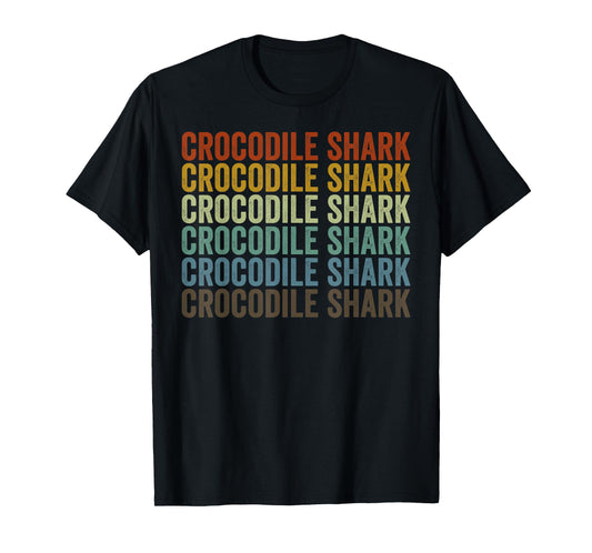 Crocodile Shark Fish Retro T-Shirt