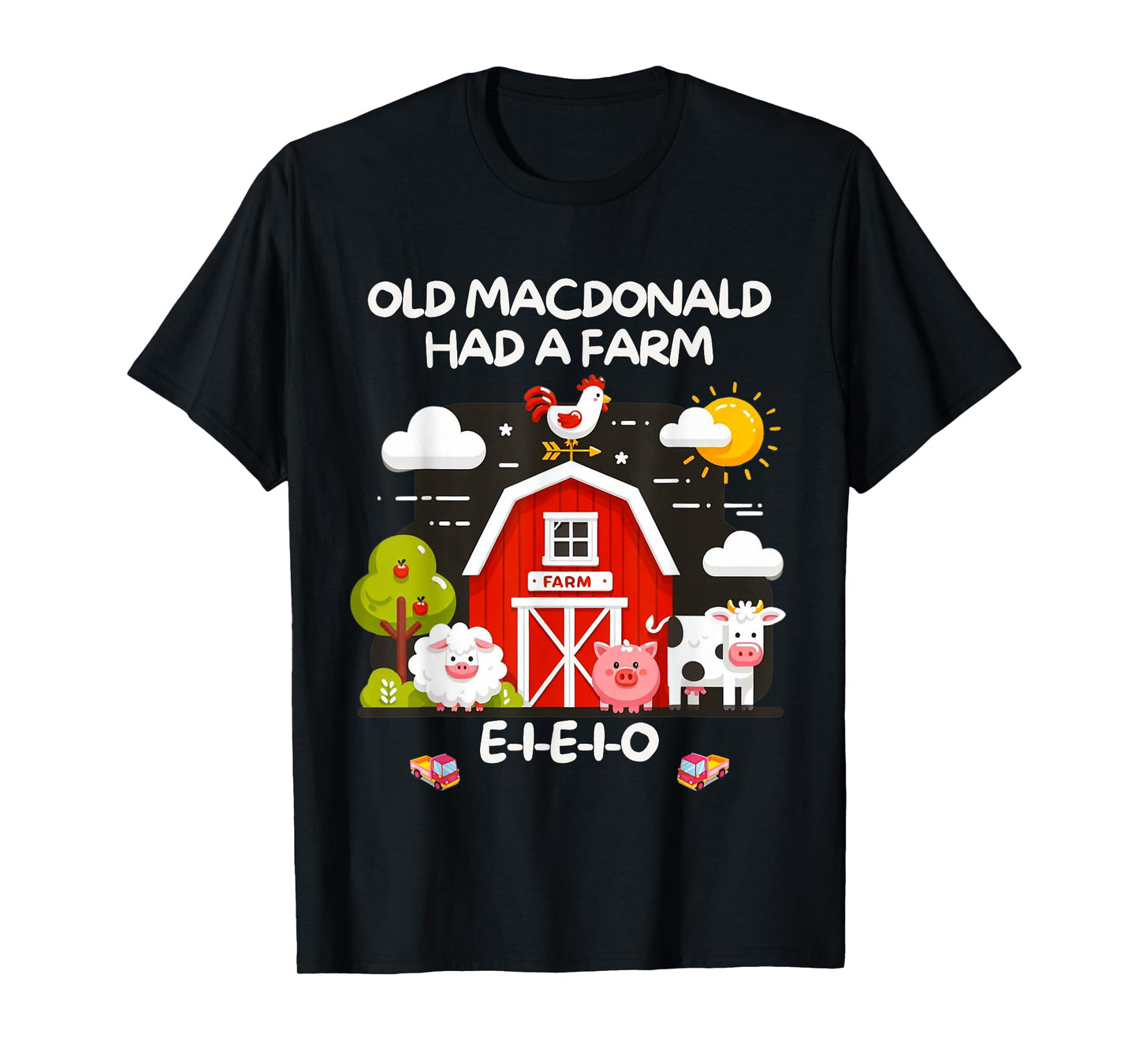 Old MacDonald Had a Farm E-I-E-I-O Boy Toddler Kids Birthday T-Shirt