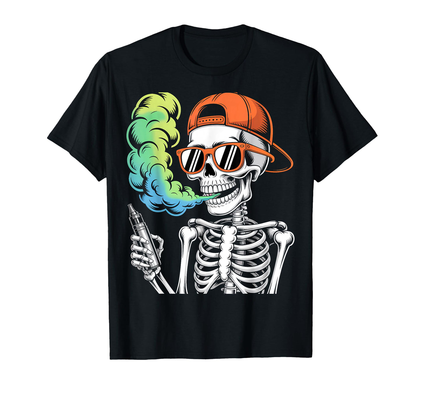 Halloween Skeleton Vaping Costume T-Shirt