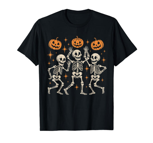 Dancing Skeletons Halloween Dance of Death Macabre Skeleton T-Shirt