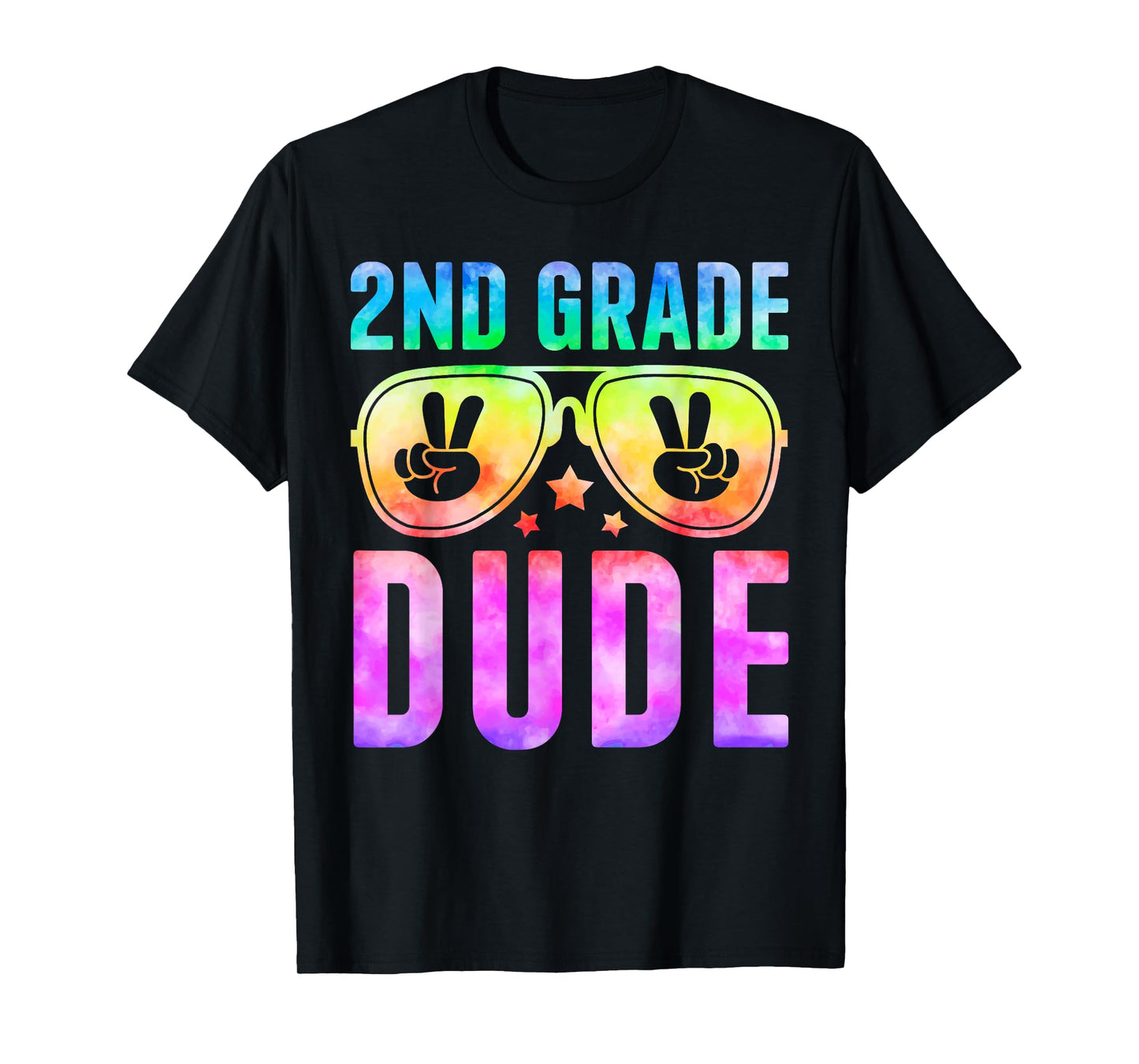 2nd Grade Cool Dude Tie Dye Back To School Second Grade Boys T-Shirt