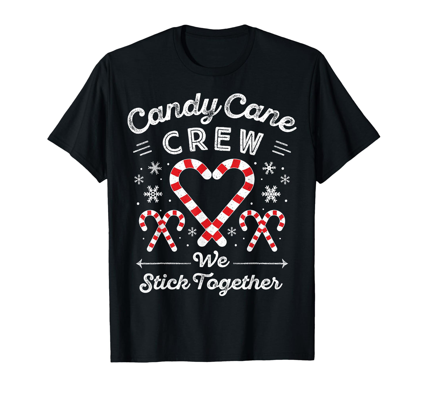 Christmas Candy Cane Heart Holiday Family Matching Pajama PJ T-Shirt