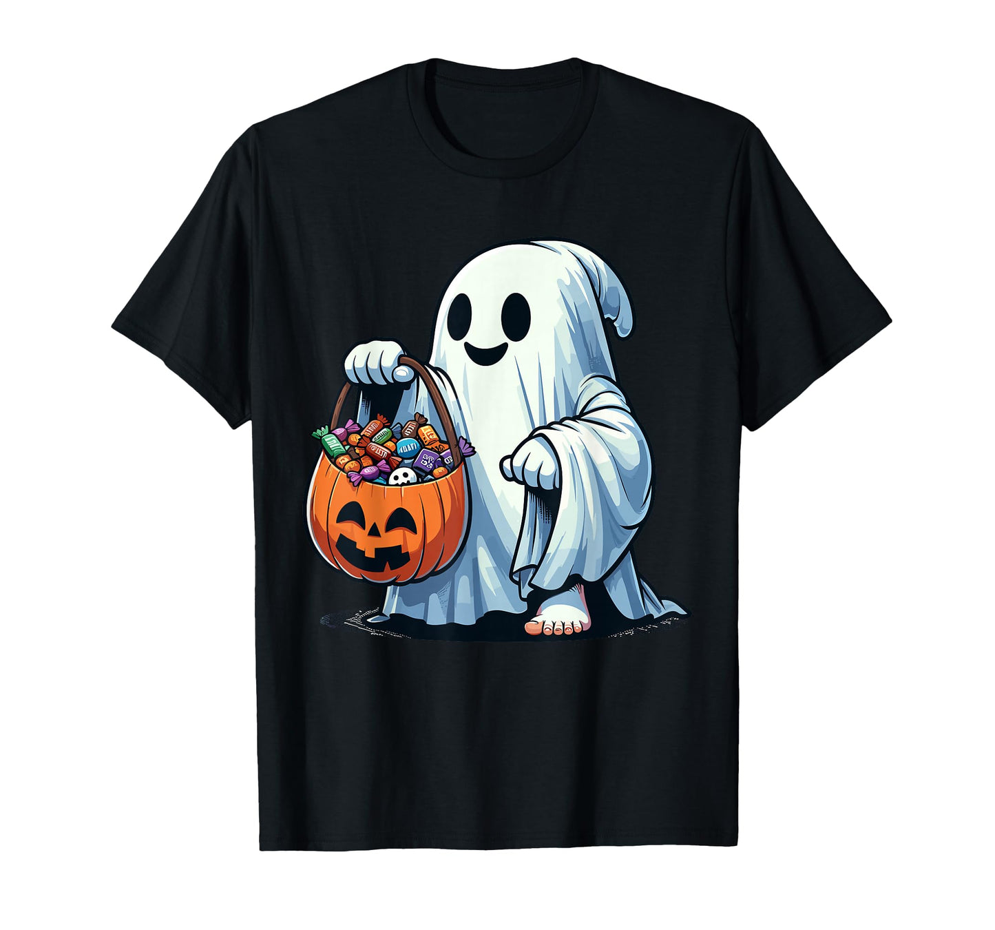 Funny Scary Happy Halloween Costume Men Women Kids Boo 2025 T-Shirt