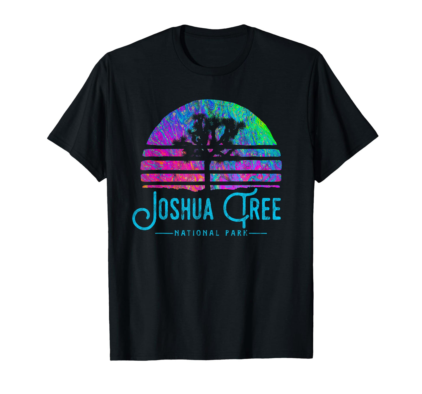 Joshua Tree National Park Psychedelic Festival Vibe Graphic T-Shirt