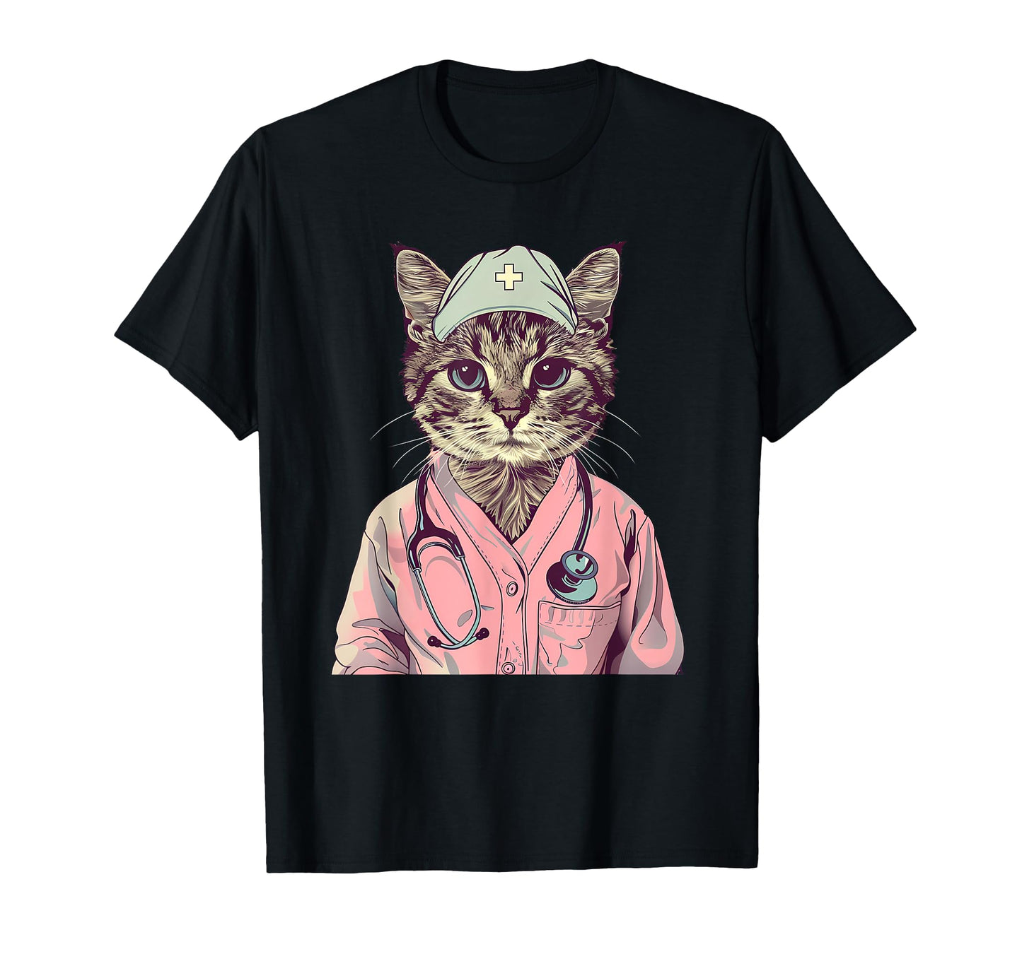 Doctor Cat Lover Nurse Cat Medical Cat Nurse Appreciation T-Shirt