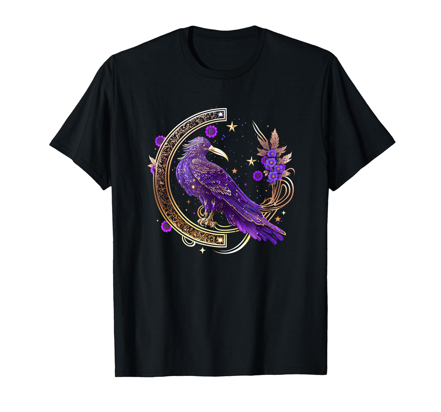 Mystical crow, raven birds, Nordic, Celtic, Wicca, Morrigan T-Shirt