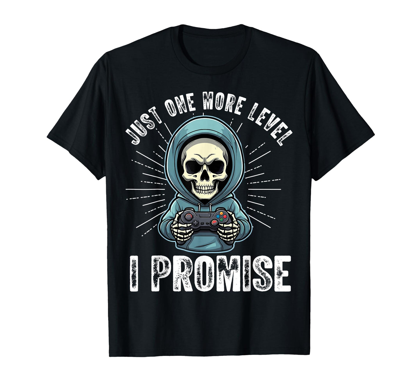 Funny Video Game Halloween Skeleton Gamer Costume Men Boys T-Shirt