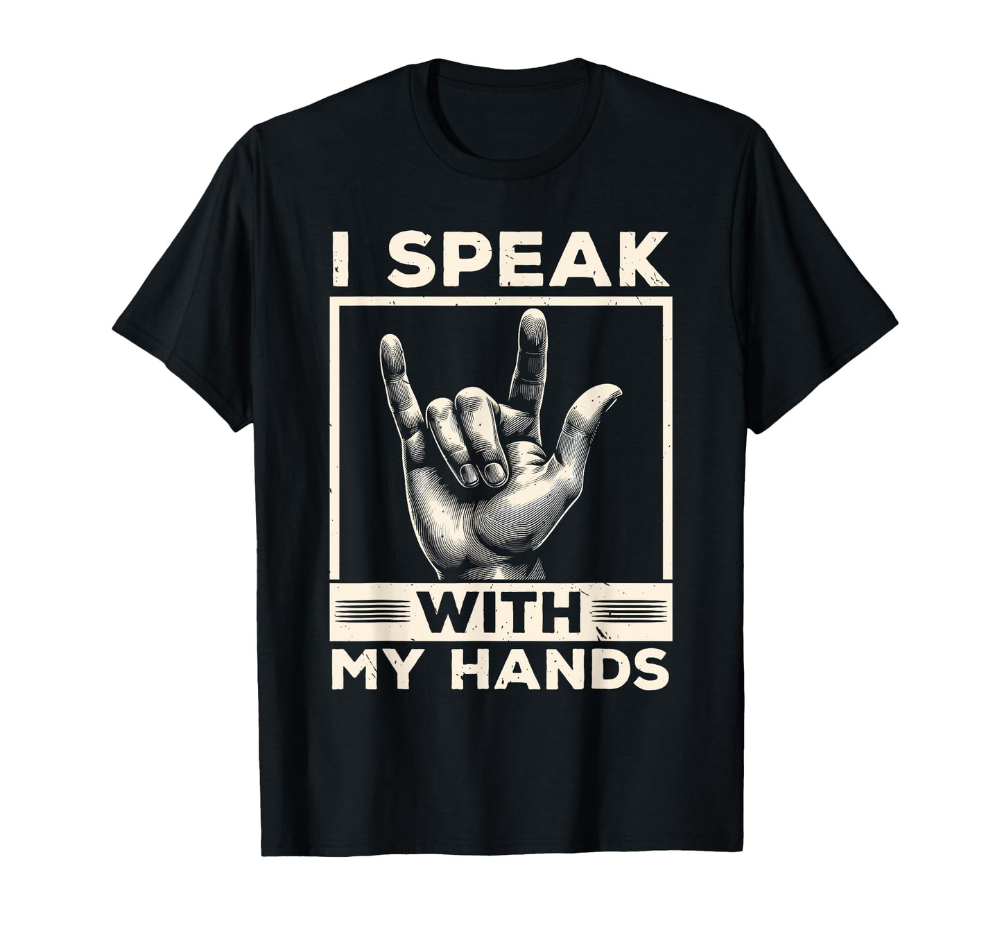 ASL Interpreter Deaf ASL Teacher American Sign Language Men Women T-Shirt