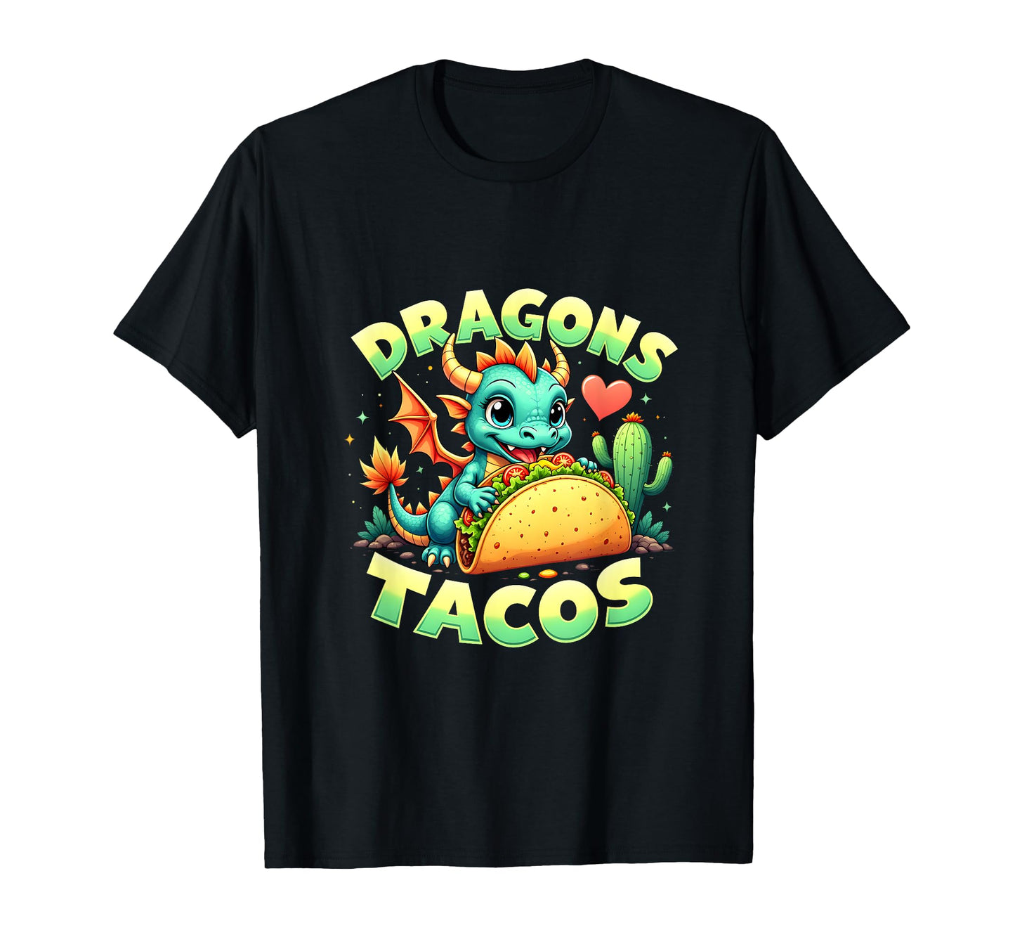 Mexican Food Kids Boys Dragons Love Tacos Cute Cinco De Mayo T-Shirt