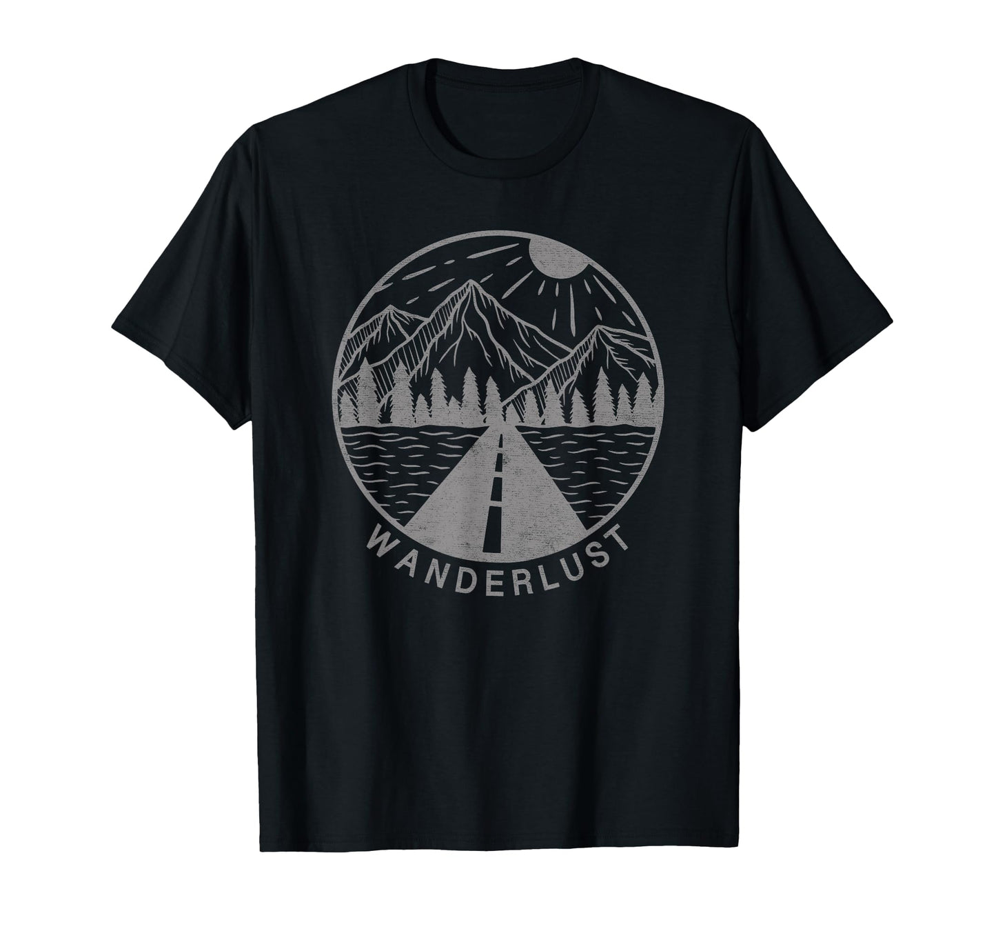 Wanderlust Mountains Outdoor Travel Vintage Nature Men Women T-Shirt